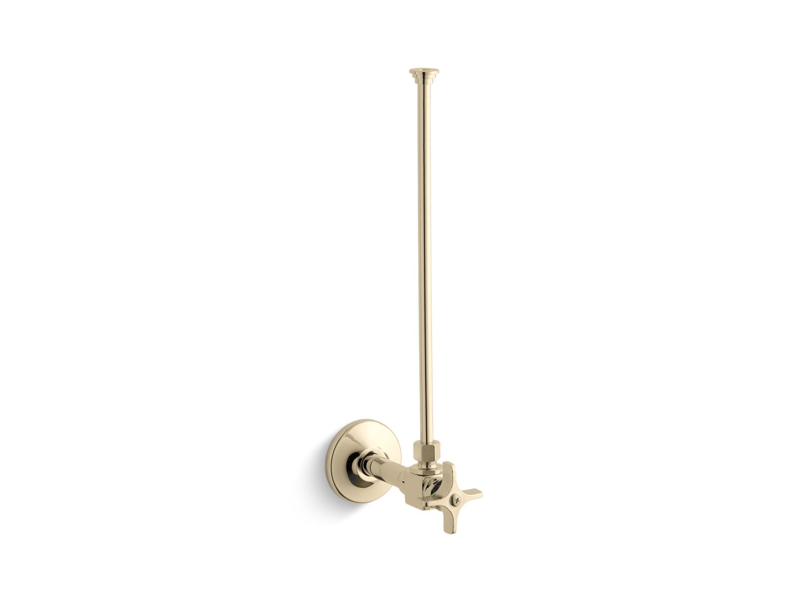 KOHLER 3/8" NPT angle supply with stop and annealed vertical tube