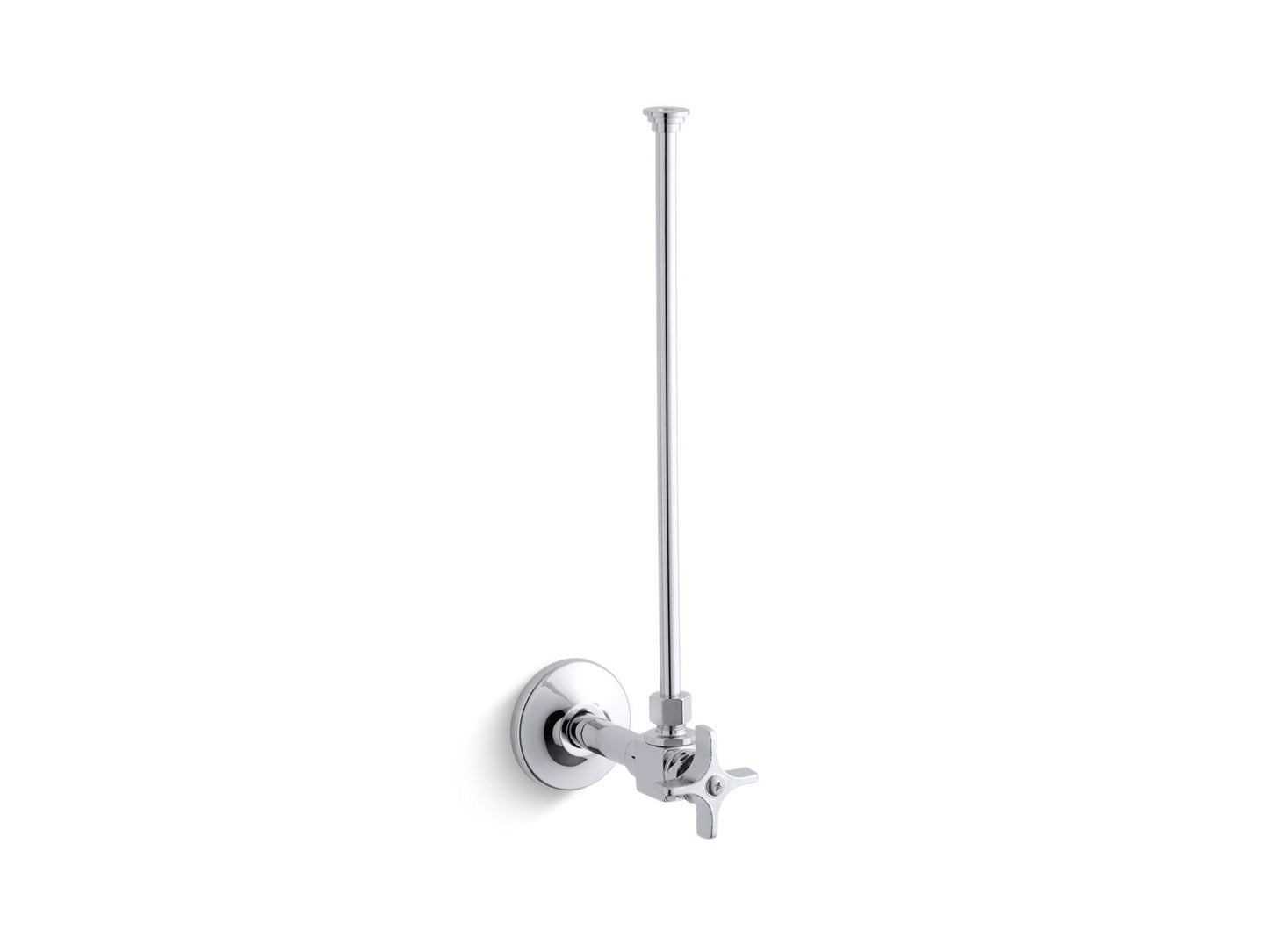 KOHLER 3/8" NPT angle supply with stop and annealed vertical tube