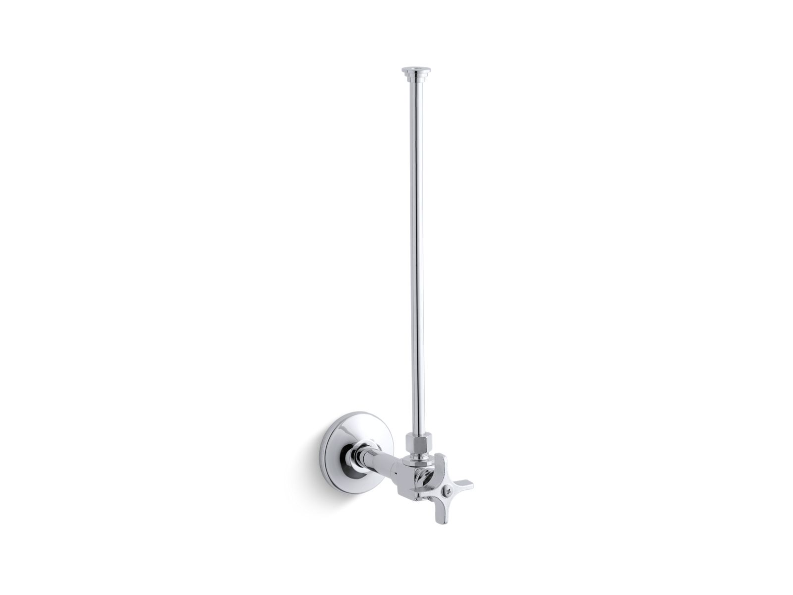 KOHLER 3/8" NPT angle supply with stop and annealed vertical tube
