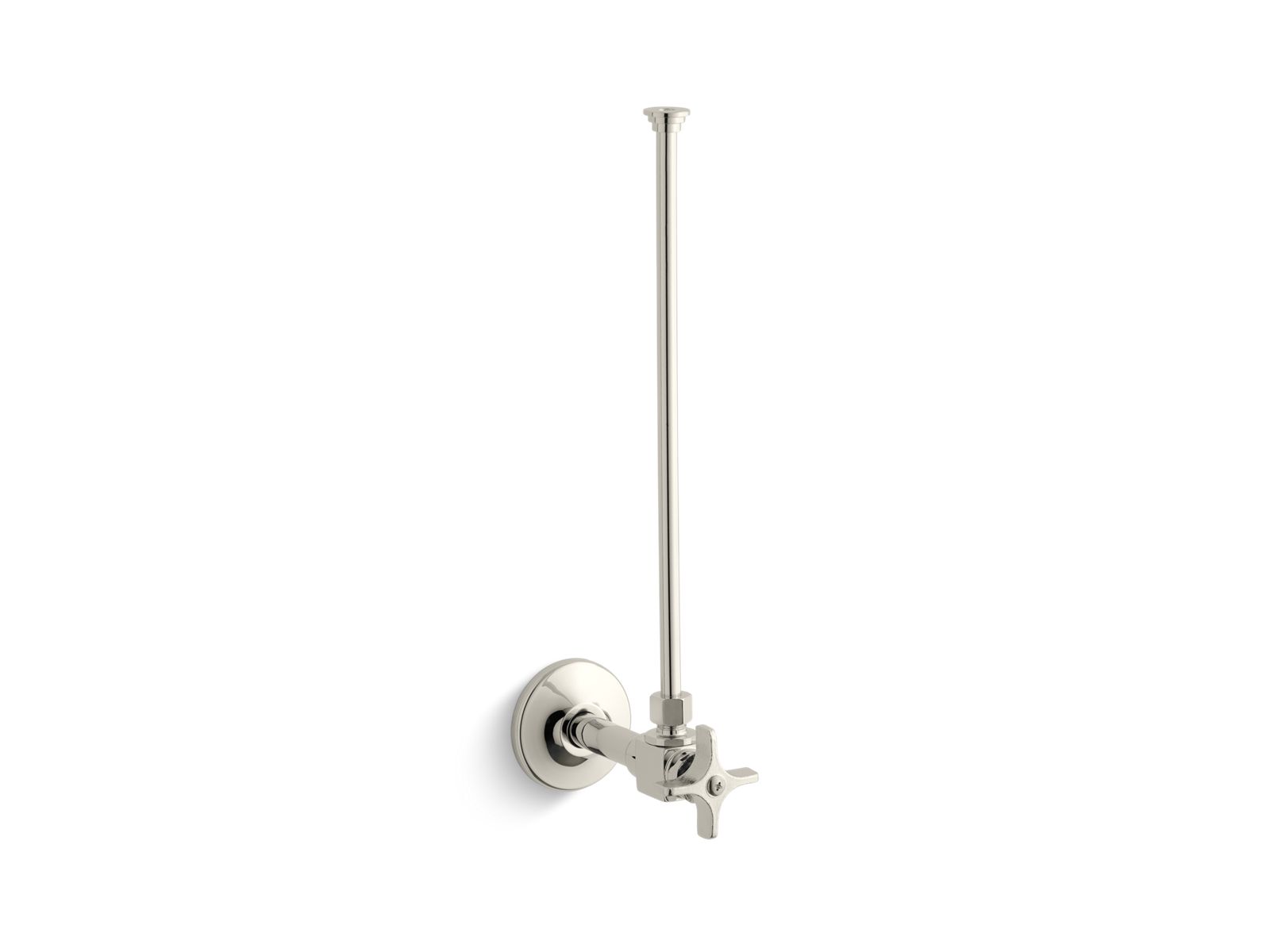 KOHLER 3/8" NPT angle supply with stop and annealed vertical tube