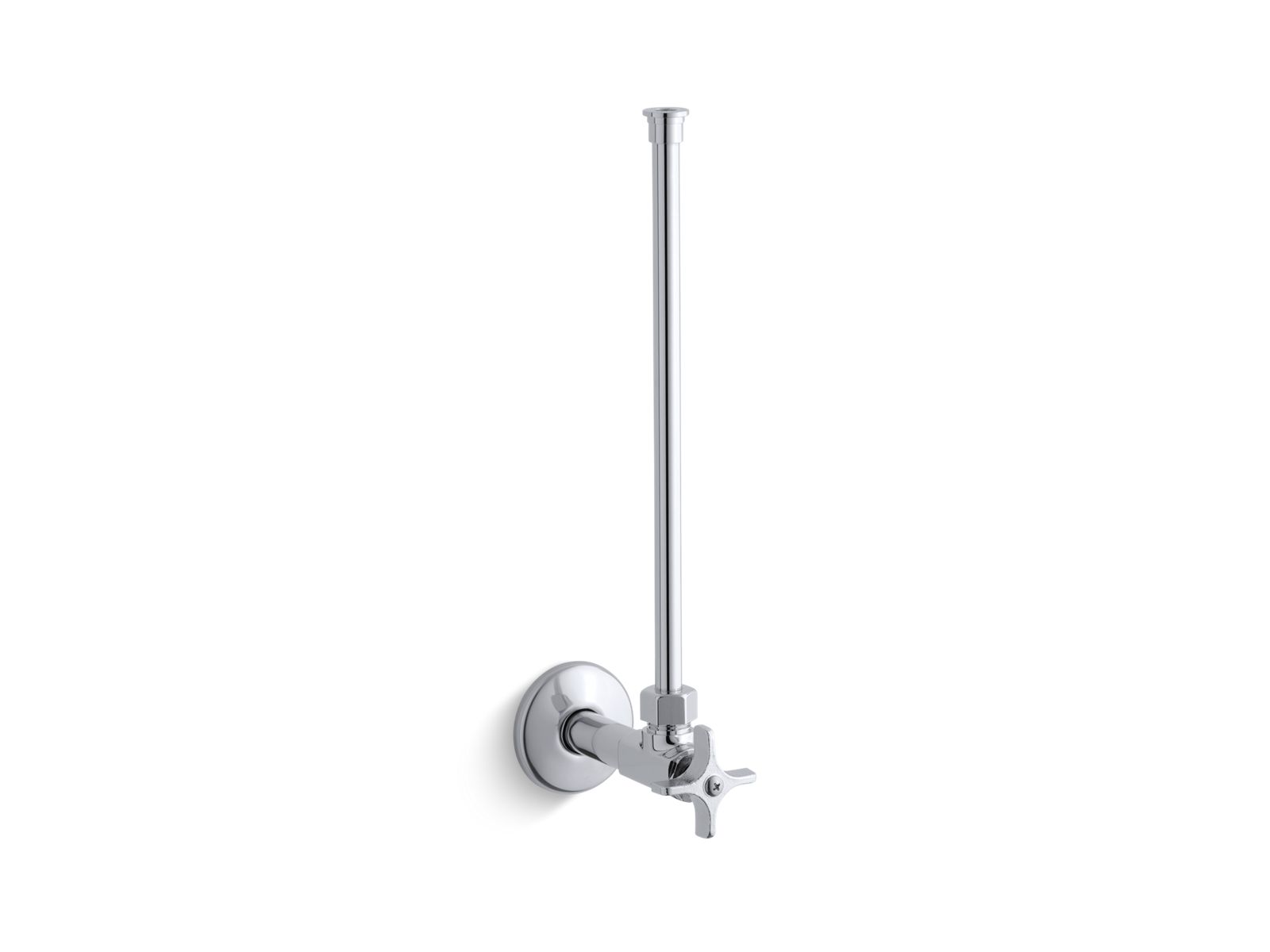 KOHLER K-7638 1/2" NPT angle supply with stop with cross handle and annealed vertical tube