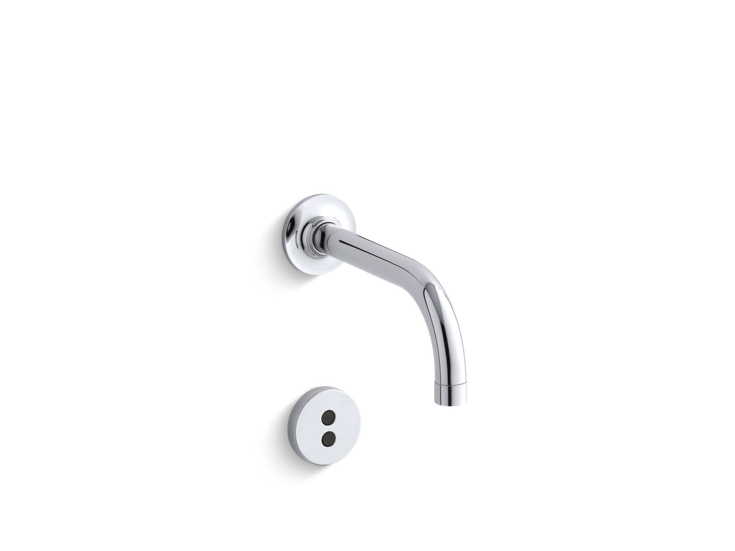 KOHLER Purist Wall-mount touchless faucet trim with Insight™ technology and 6" 90-degree spout, requires valve