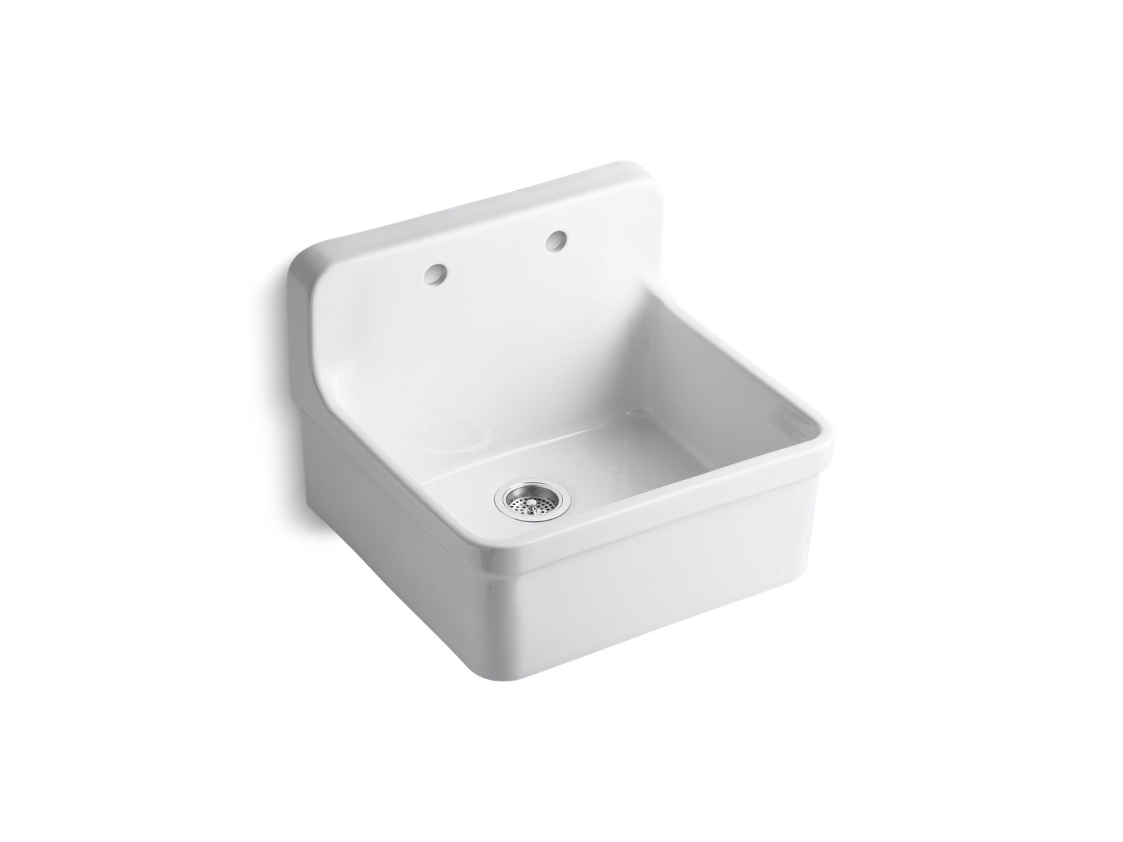 KOHLER K-12701 Gilford 24" top-/wall-mount single-bowl farmhouse kitchen sink