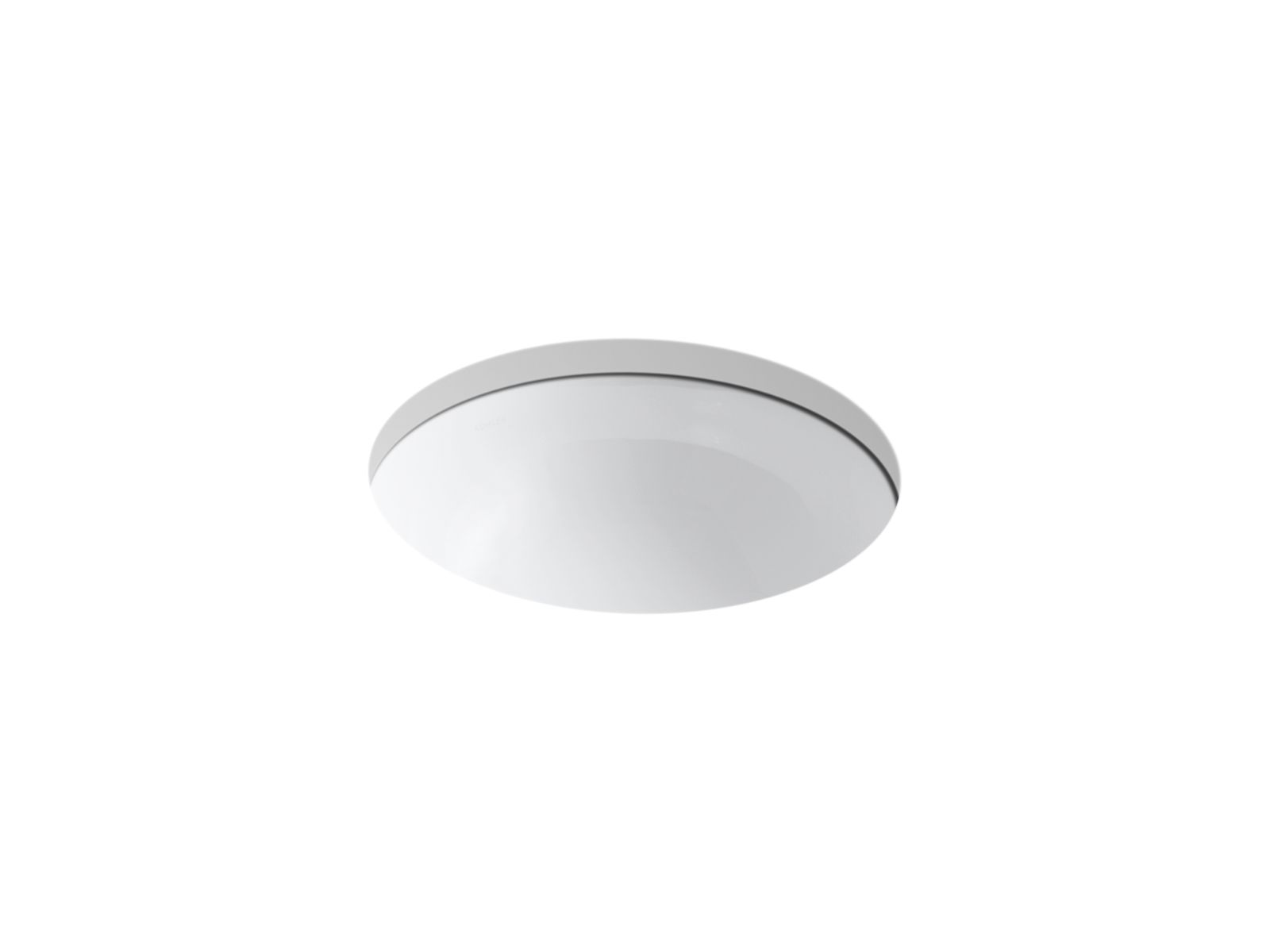 KOHLER K-2349 Camber 16-1/4" round undermount bathroom sink, no overflow