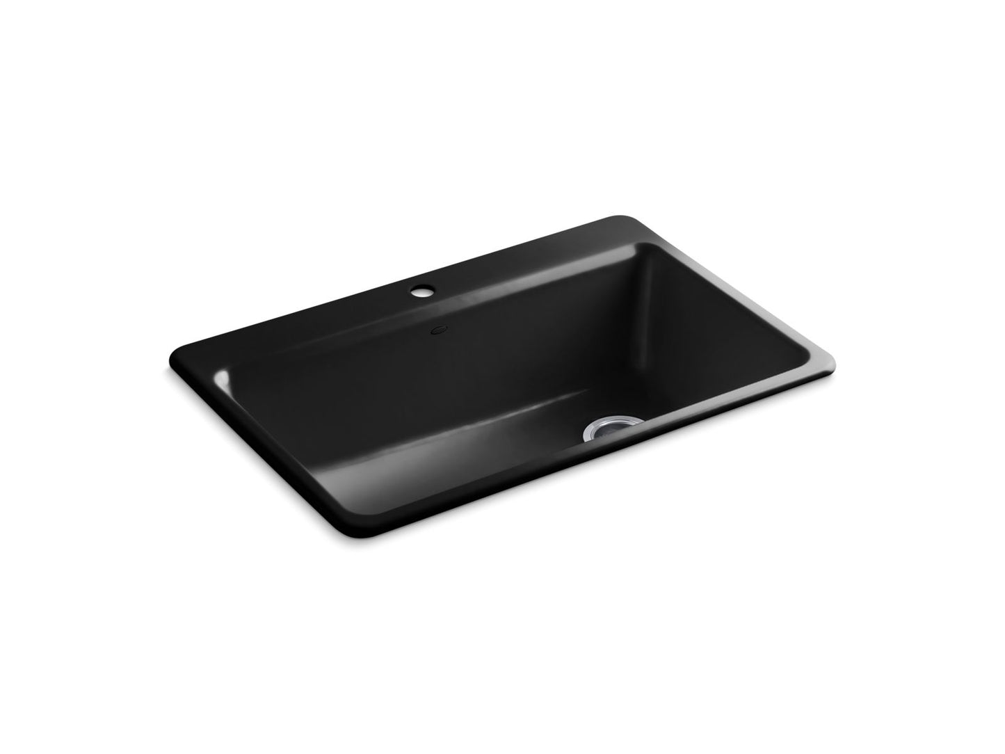 KOHLER K-5871-1A2 Riverby 33" top-mount single-bowl workstation kitchen sink