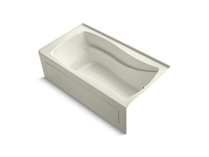 KOHLER K-1229-RAW Mariposa 66" x 36" alcove bath with Bask heated surface, right drain