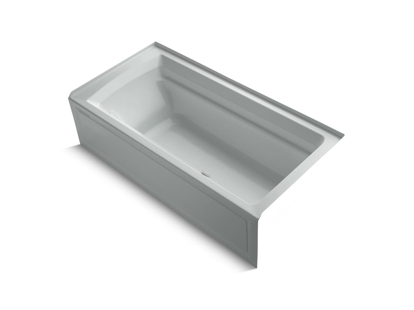 KOHLER K-1124-GHRAW Archer 72" x 36" alcove Heated BubbleMassage air bath with Bask heated surface, right drain