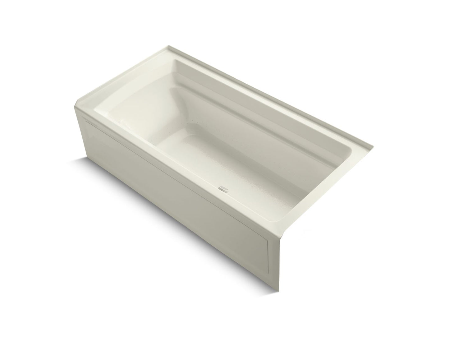 KOHLER K-1124-GHRAW Archer 72" x 36" alcove Heated BubbleMassage air bath with Bask heated surface, right drain