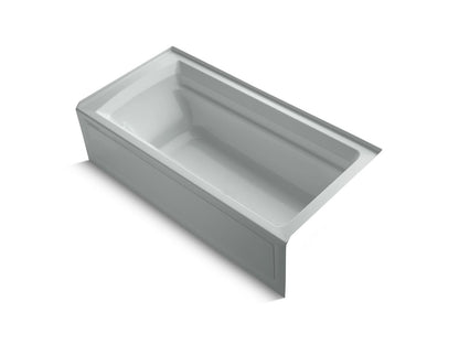 KOHLER K-1125-RAW Archer 72" x 36" alcove bath with Bask heated surface, alcove, right drain