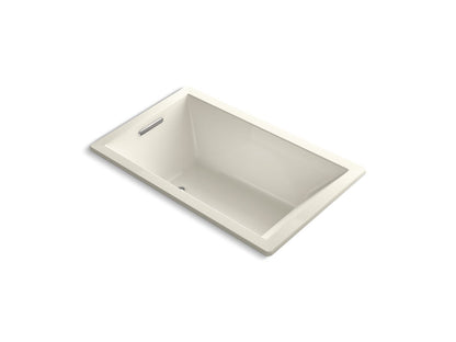 KOHLER K-1849-GHW Underscore 60" x 36" drop-in Heated BubbleMassage air bath with Bask heated surface