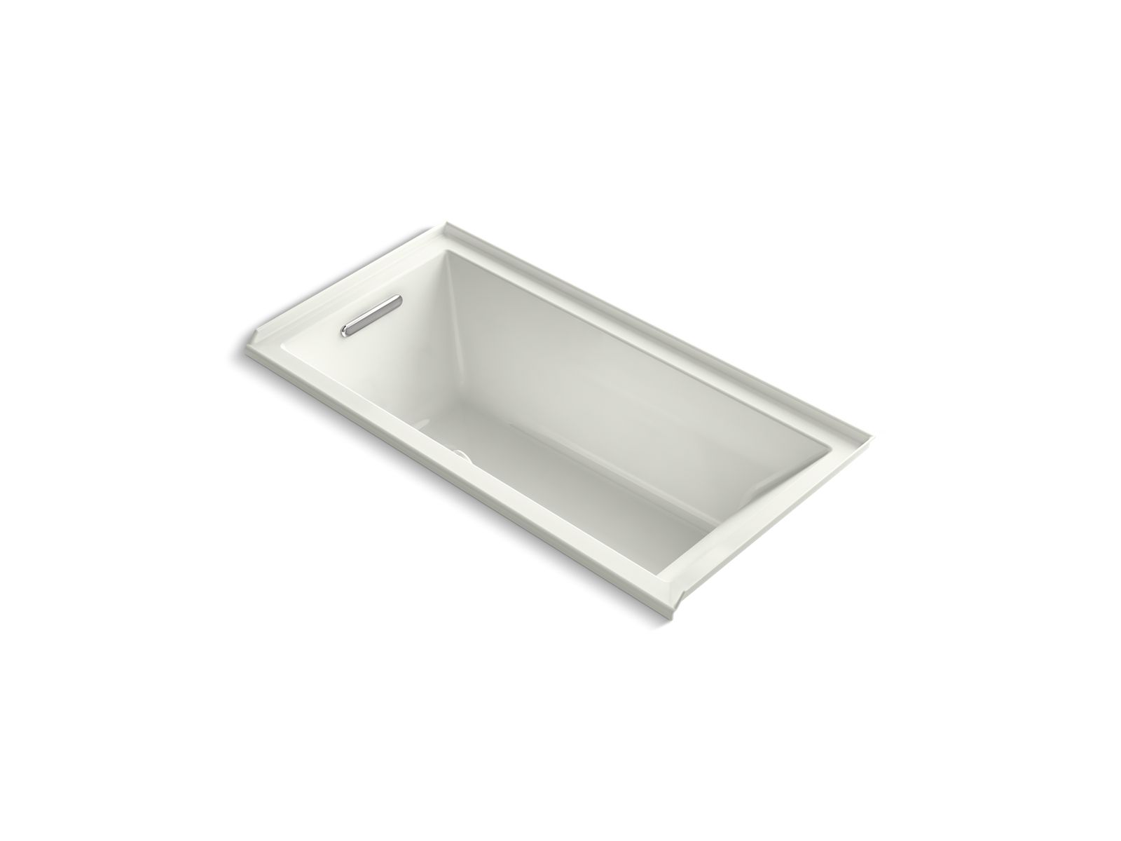 KOHLER K-1121-LW Underscore 60" x 30" alcove bath with Bask heated surface, left drain