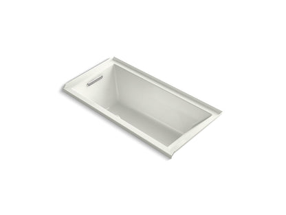 KOHLER K-1121-LW Underscore 60" x 30" alcove bath with Bask heated surface, left drain