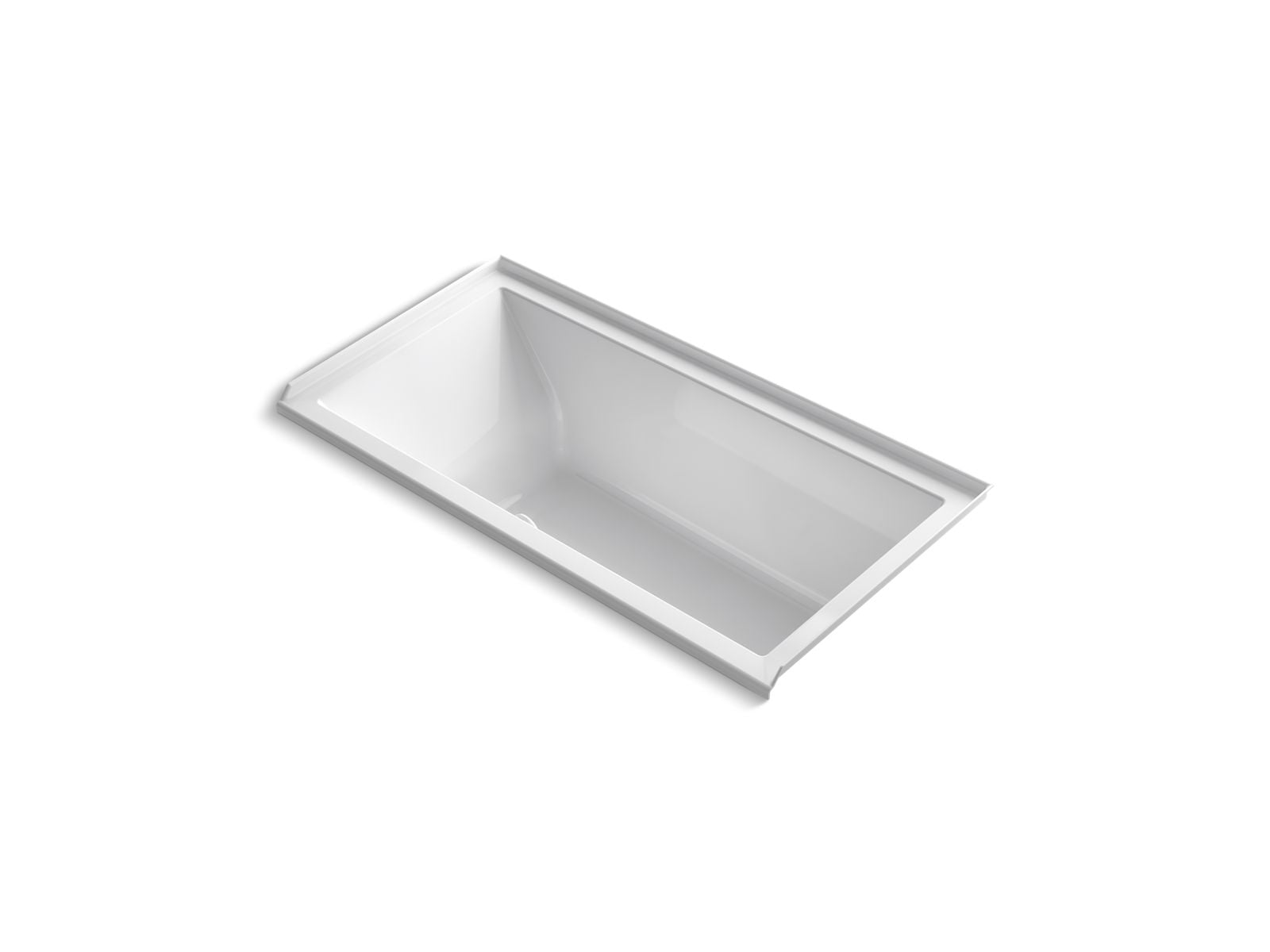KOHLER K-1121-RW Underscore 60" x 30" alcove bath with Bask heated surface, right drain
