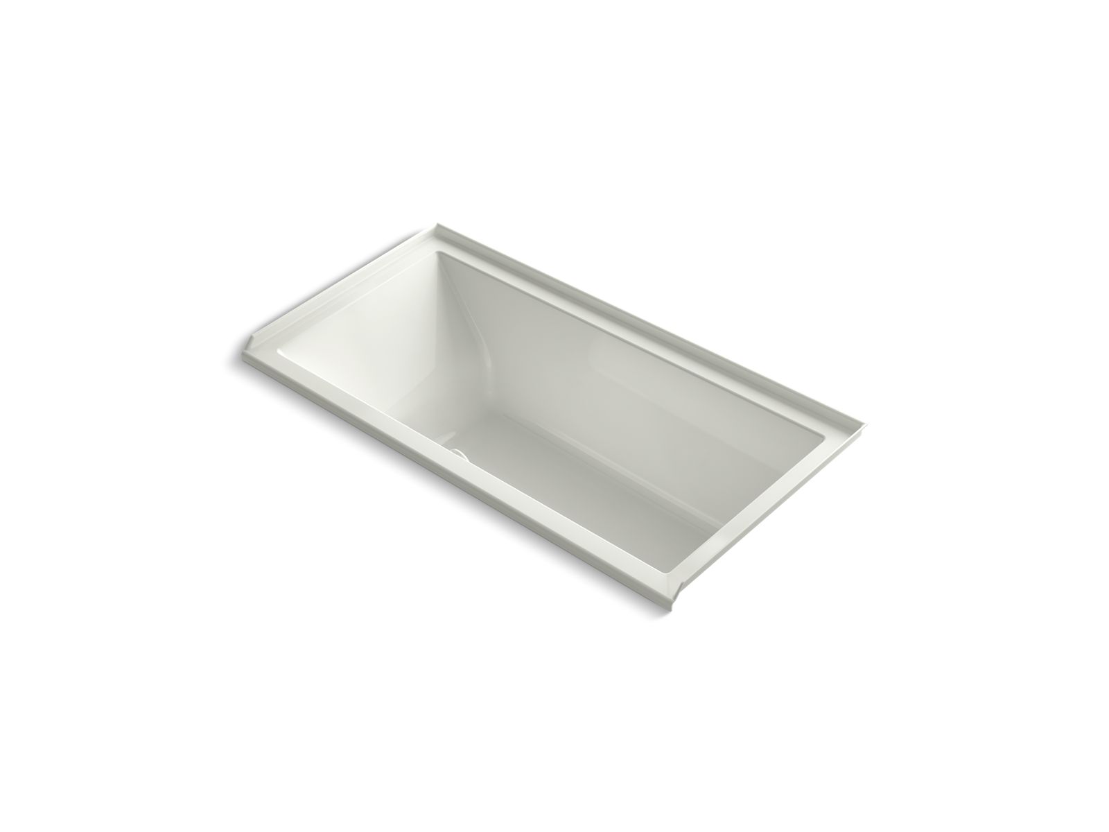 KOHLER K-1121-RW Underscore 60" x 30" alcove bath with Bask heated surface, right drain