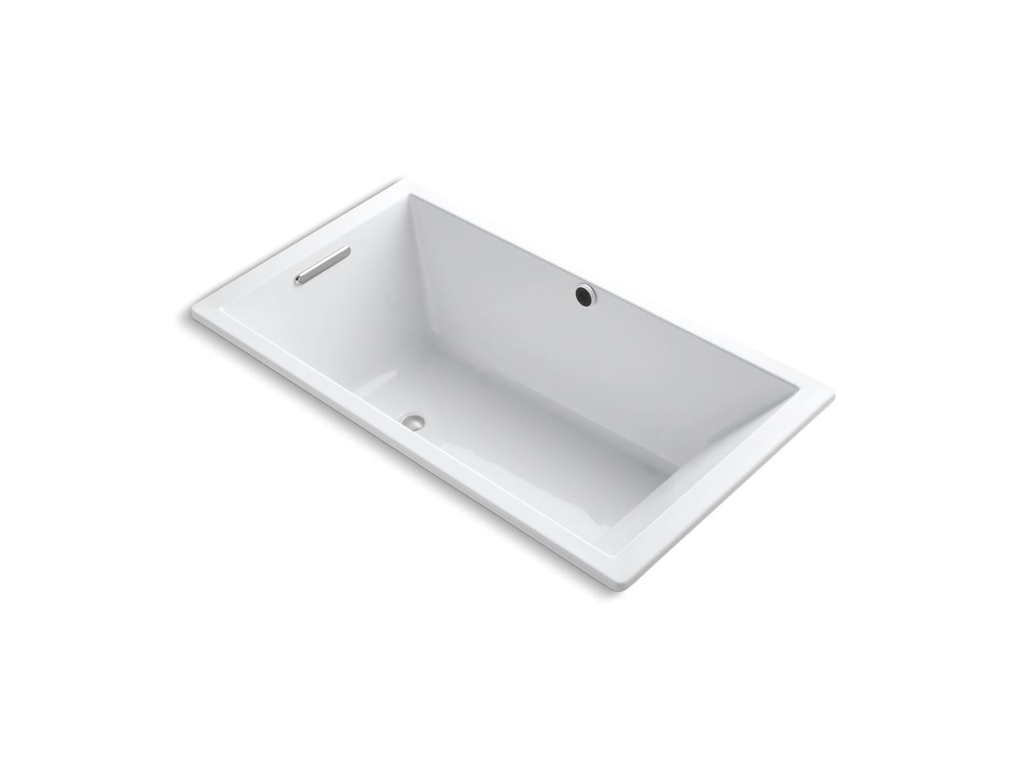 KOHLER K-1136-W1 Underscore 66" x 36" drop-in bath with Bask heated surface