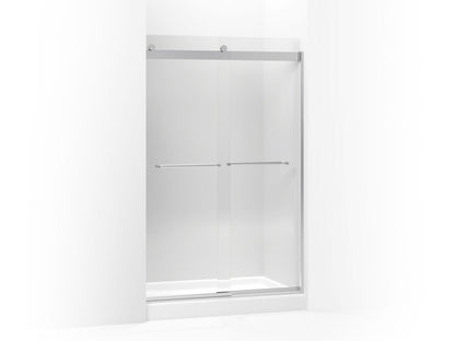 KOHLER K-706014-L Levity Sliding shower door, 74" H x 44-5/8 - 47-5/8" W, with 1/4" thick Crystal Clear glass