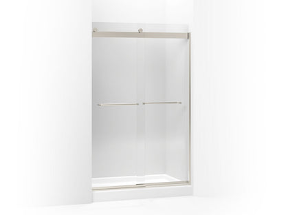 KOHLER K-706014-L Levity Sliding shower door, 74" H x 44-5/8 - 47-5/8" W, with 1/4" thick Crystal Clear glass