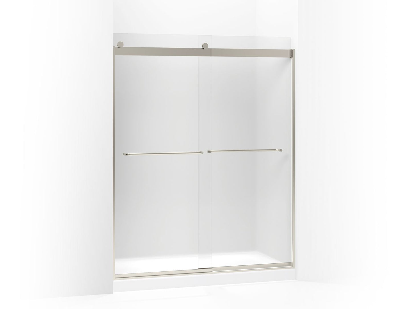 KOHLER K-706015-D3 Levity Sliding shower door, 74" H x 56-5/8 - 59-5/8" W, with 1/4" thick Frosted glass