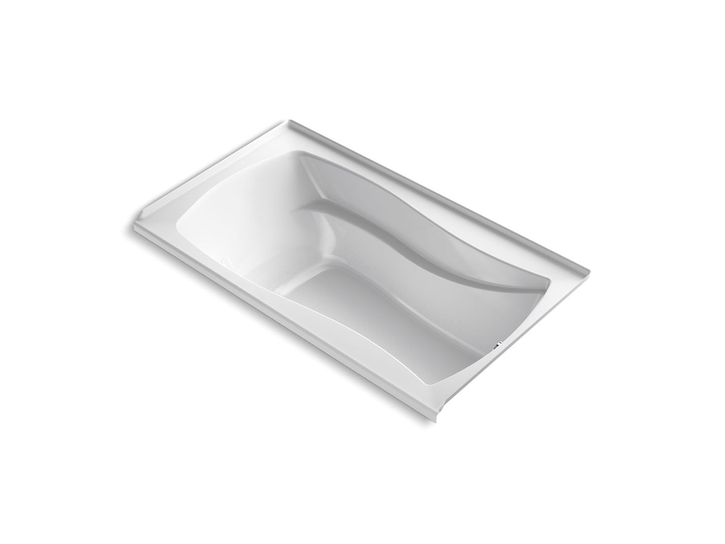 KOHLER K-1224-GHRF Mariposa 66" x 36" alcove Heated BubbleMassage air bath, right drain