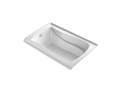 KOHLER K-1239-GHLW Mariposa 60" x 36" alcove Heated BubbleMassage air bath with Bask heated surface, left drain