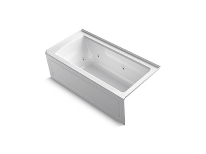 KOHLER K-1947-HRA Archer 60" x 30" alcove heated whirlpool bath, right drain