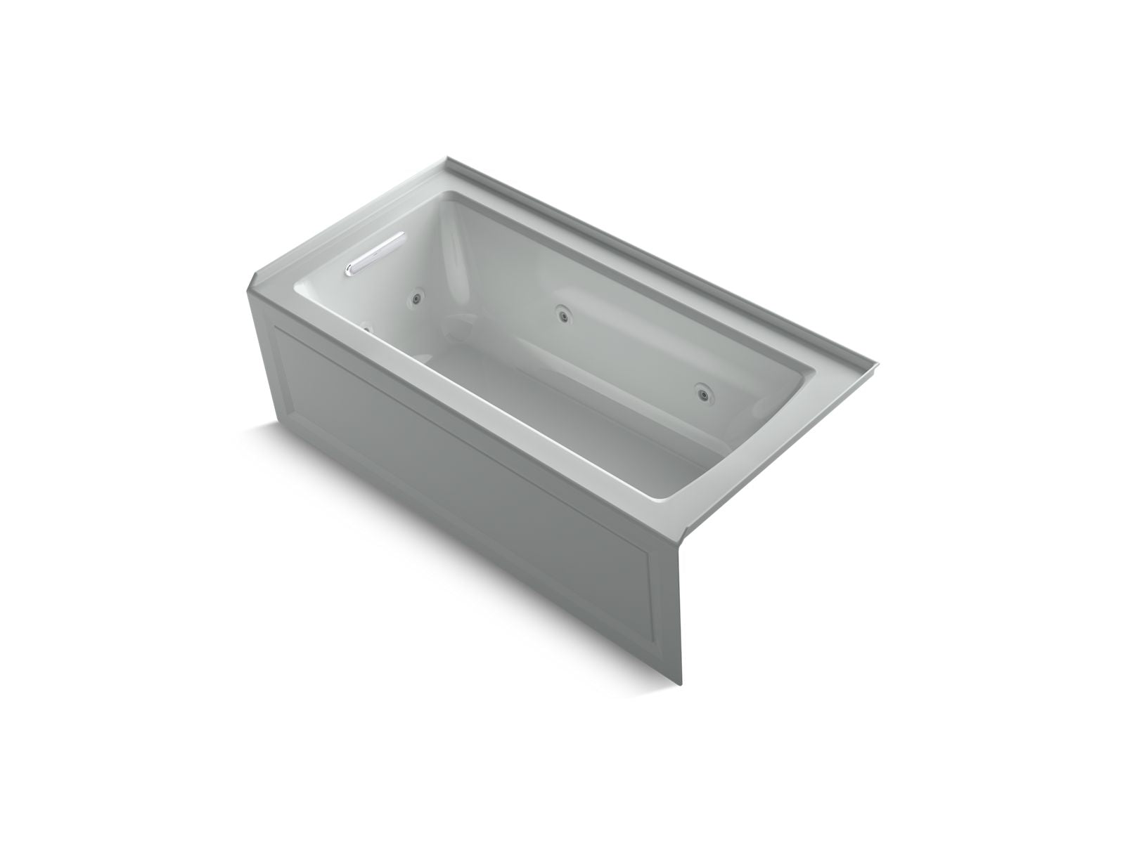 KOHLER K-1947-LA Archer 60" x 30" alcove whirlpool bath, left drain