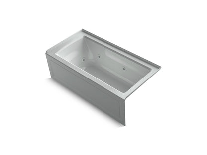 KOHLER K-1947-HRA Archer 60" x 30" alcove heated whirlpool bath, right drain