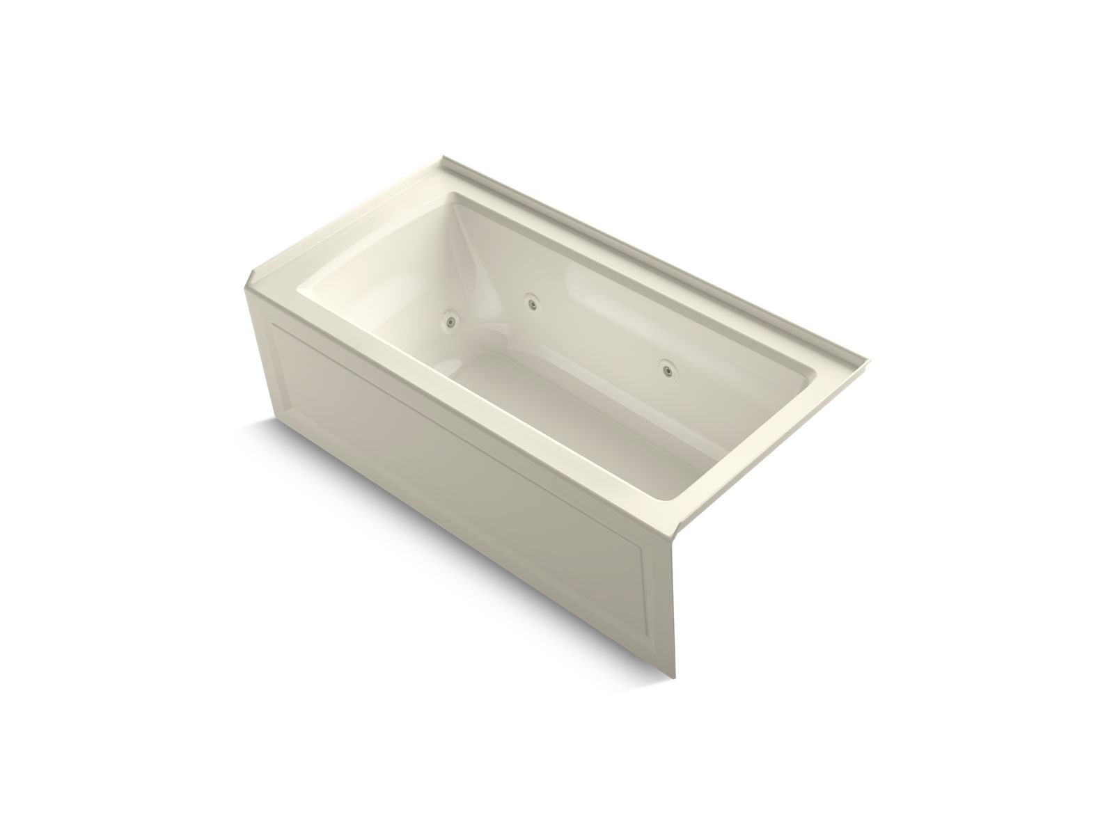 KOHLER K-1947-RA Archer 60" x 30" alcove whirlpool bath, right drain