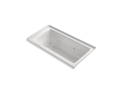 KOHLER K-1947-R Archer 60" x 30" alcove whirlpool bath, right drain