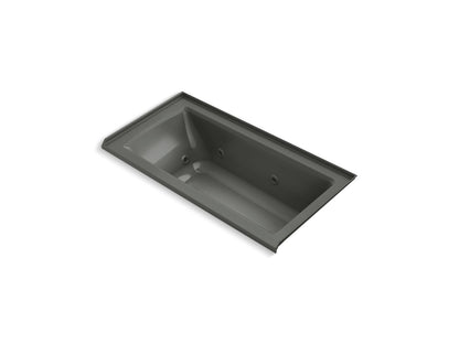 KOHLER K-1947-R Archer 60" x 30" alcove whirlpool bath, right drain