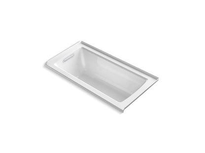 KOHLER K-1946-LW Archer 60" x 30" alcove bath with Bask heated surface, left drain