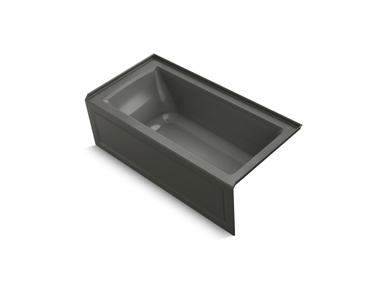 KOHLER K-1946-RAW Archer 60" x 30" alcove bath with Bask heated surface, right drain