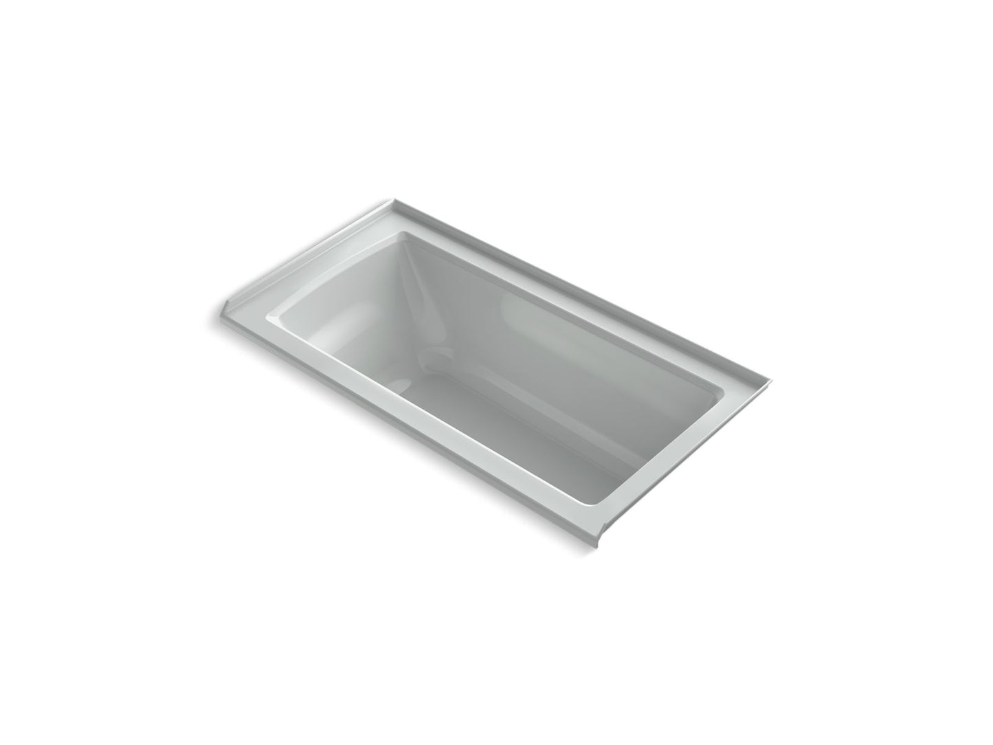 KOHLER K-1946-RW Archer 60" x 30" alcove bath with Bask heated surface, right drain