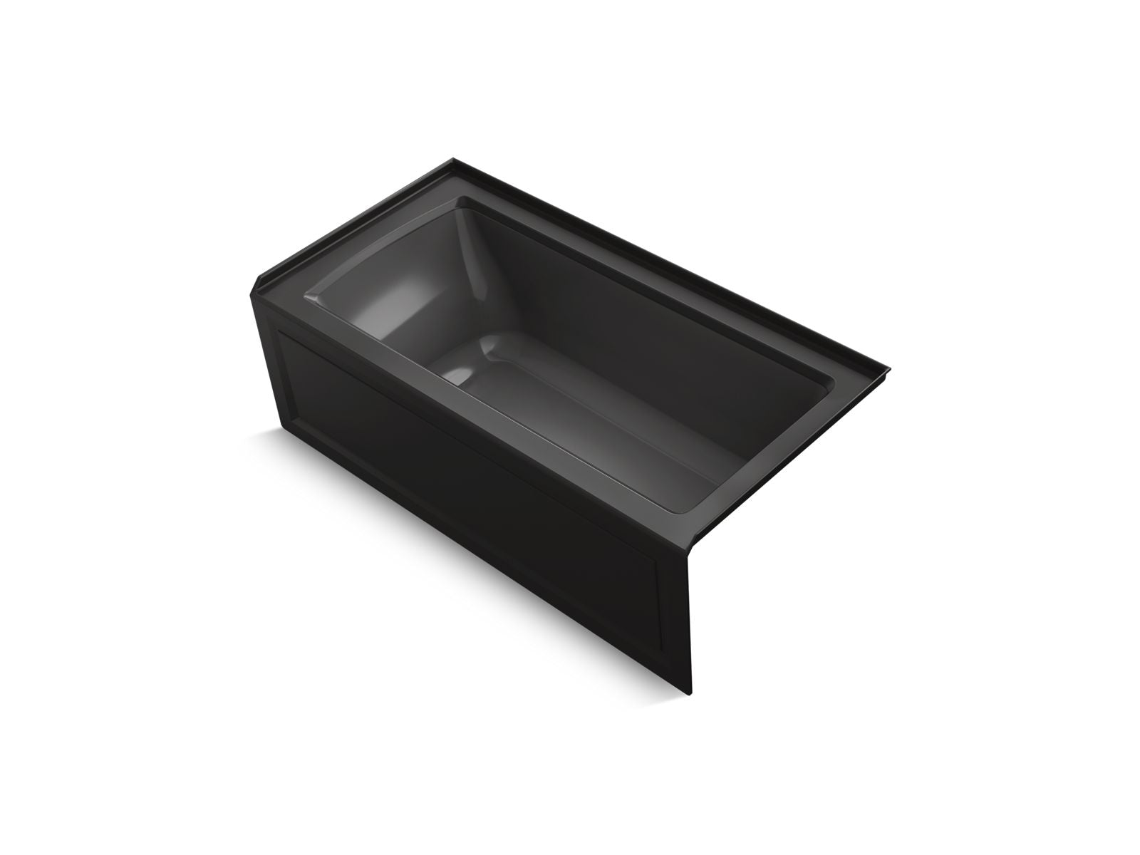KOHLER K-1946-RAW Archer 60" x 30" alcove bath with Bask heated surface, right drain