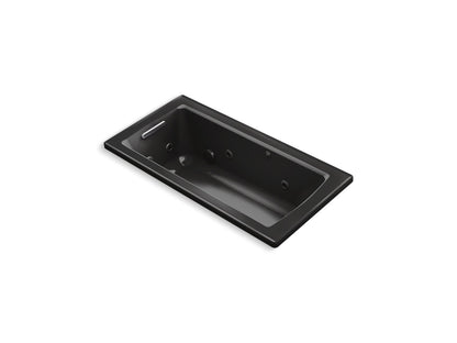 KOHLER K-1947-H Archer 60" x 30" drop-in whirlpool bath with heat and ComForte Depth design