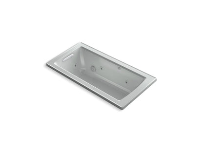 KOHLER K-1947-H Archer 60" x 30" drop-in whirlpool bath with heat and ComForte Depth design