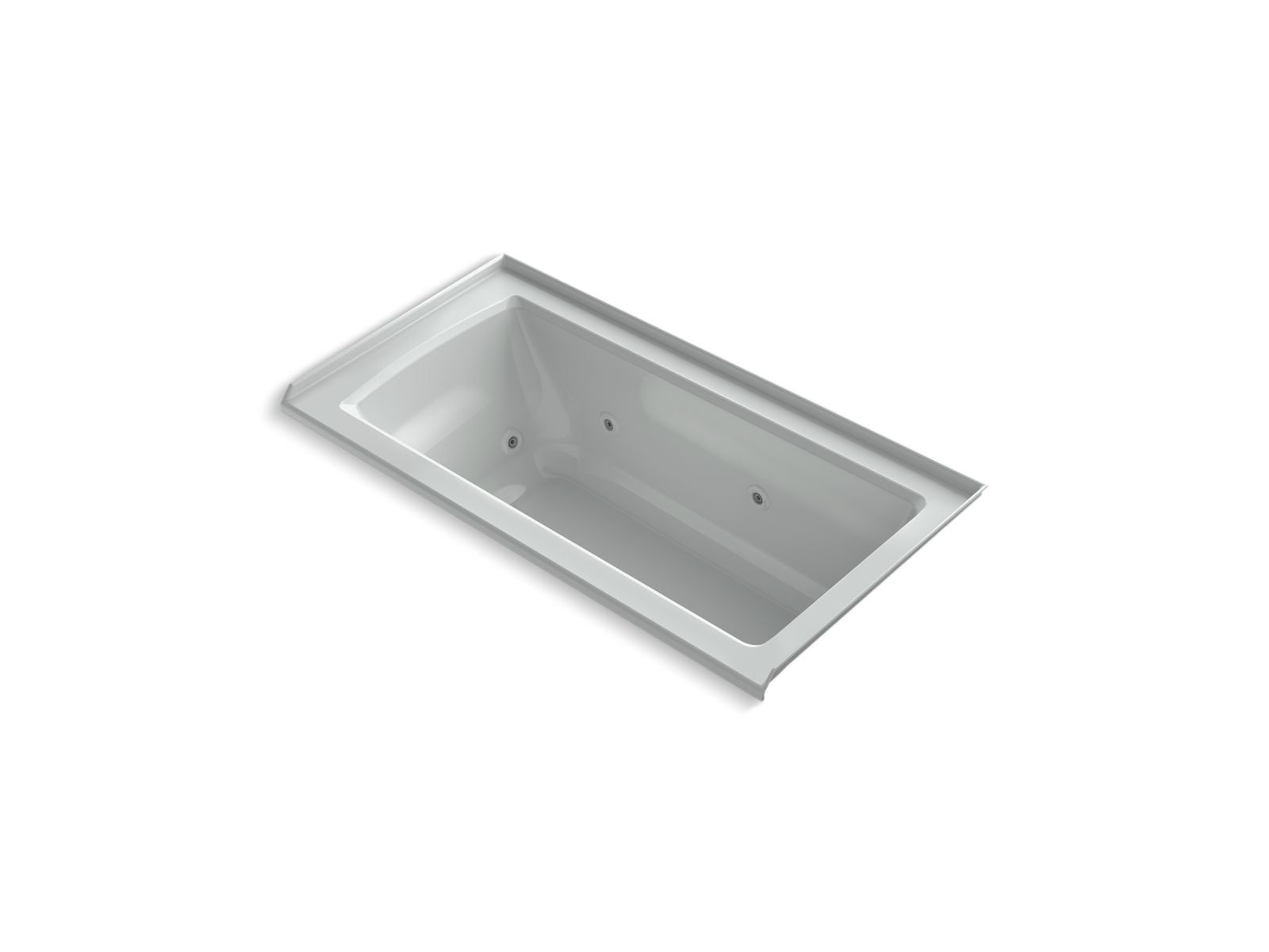 KOHLER K-1947-RH Archer 60" x 30" alcove heated whirlpool bath, right drain