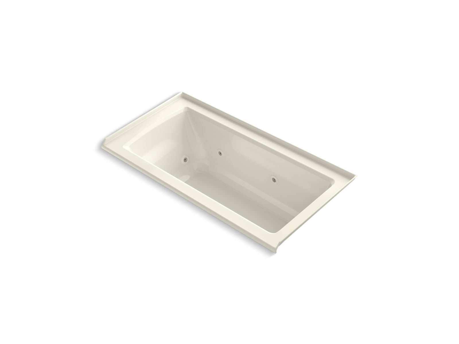 KOHLER K-1947-RH Archer 60" x 30" alcove heated whirlpool bath, right drain