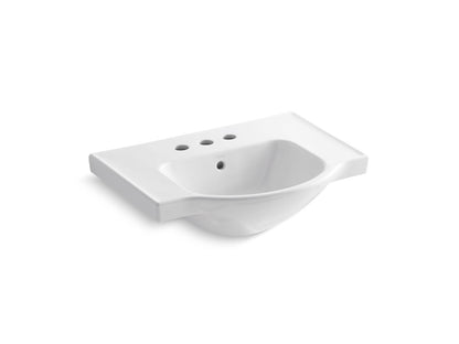 KOHLER K-5248-4 Veer 24" square pedestal bathroom sink