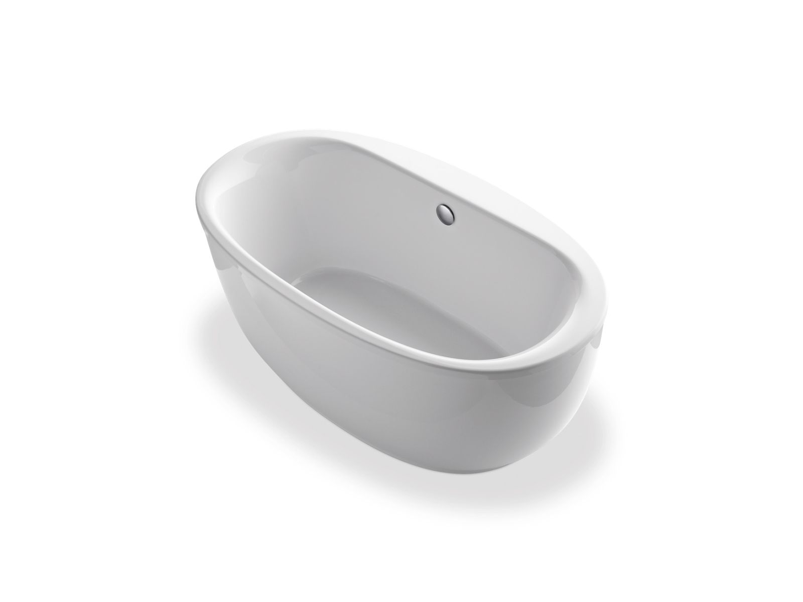 KOHLER K-6369 Sunstruck 65-1/2" x 35-1/2" freestanding bath with fluted shroud