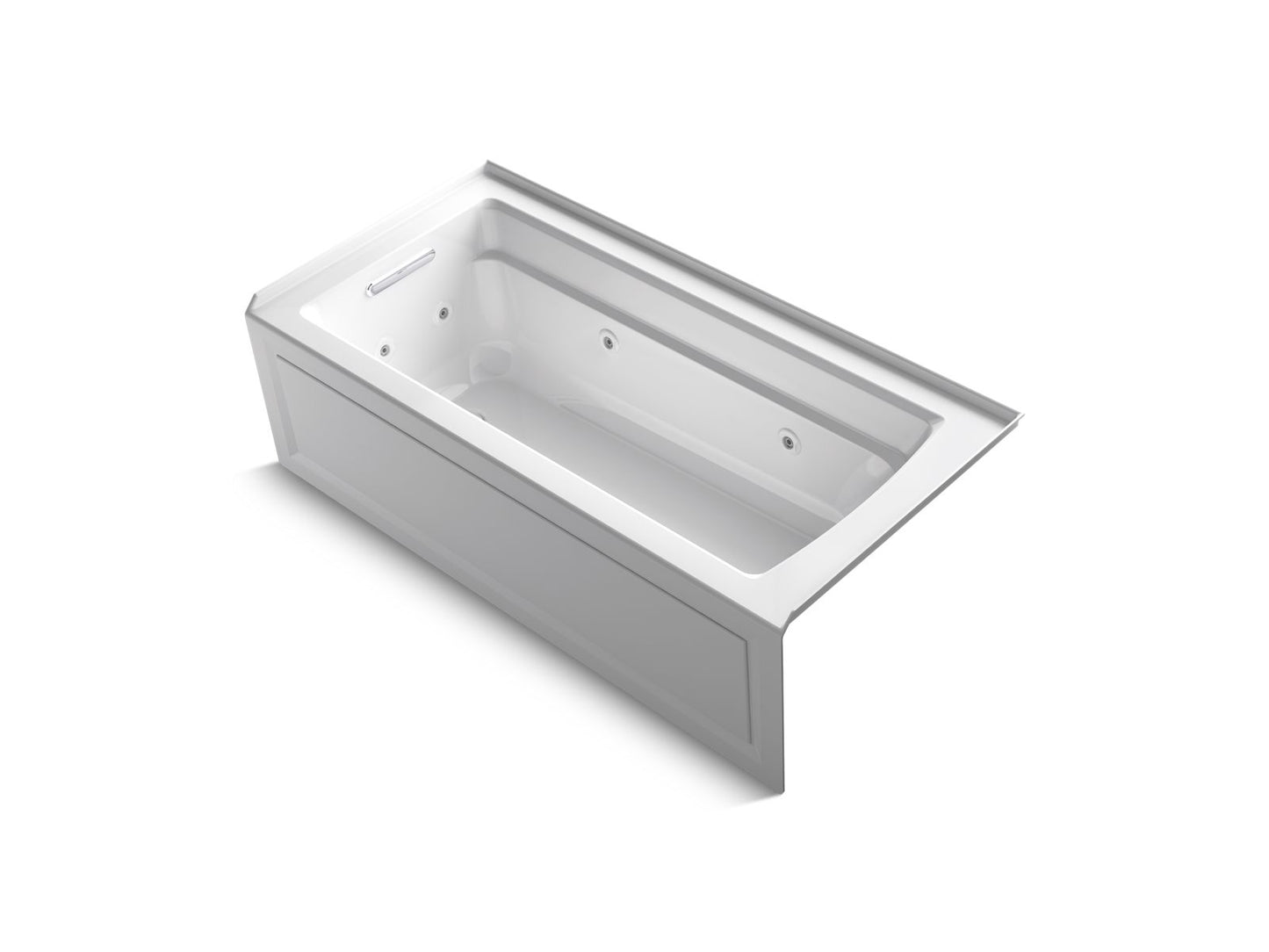 KOHLER K-1949-HLA Archer 66" x 32" alcove heated whirlpool, left hand