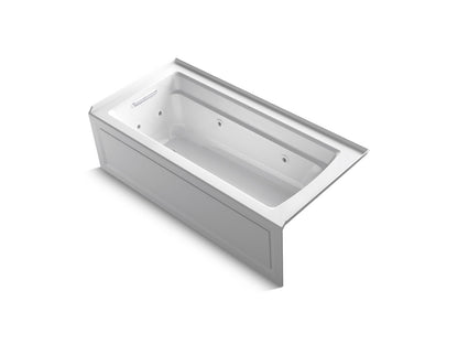 KOHLER K-1949-HLA Archer 66" x 32" alcove heated whirlpool, left hand