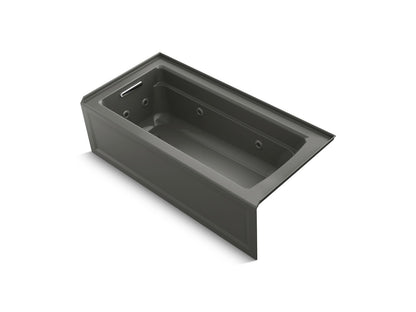 KOHLER K-1949-HLA Archer 66" x 32" alcove heated whirlpool, left hand
