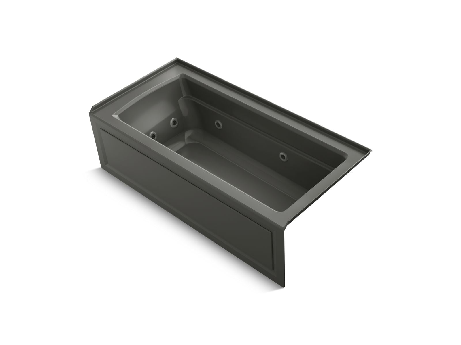 KOHLER K-1949-HRA Archer 66" x 32" alcove heated whirlpool, right drain