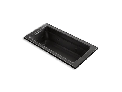 KOHLER K-1949-H Archer 66" x 32" drop-in heated whirlpool bath