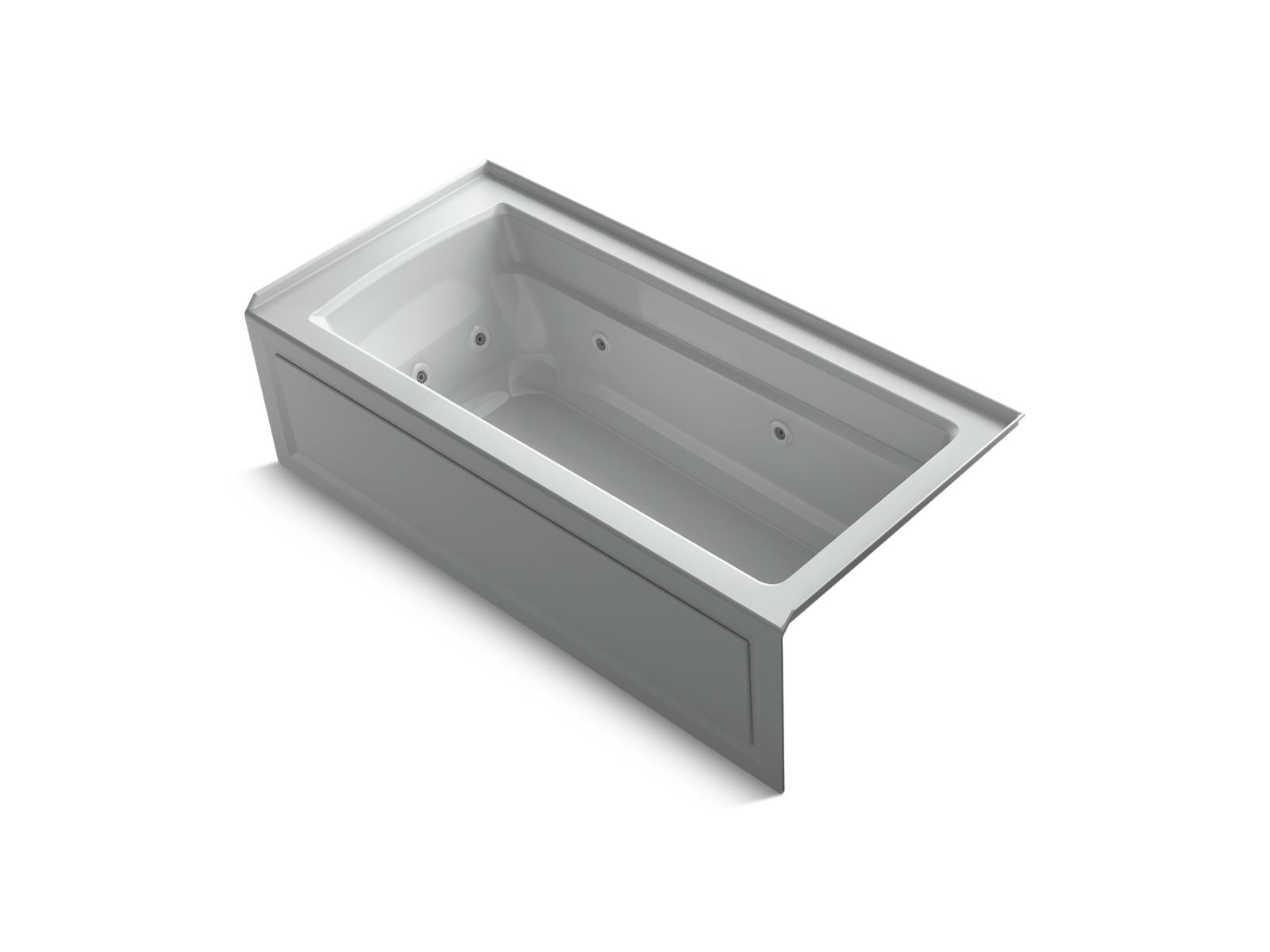 KOHLER K-1949-HRA Archer 66" x 32" alcove heated whirlpool, right drain