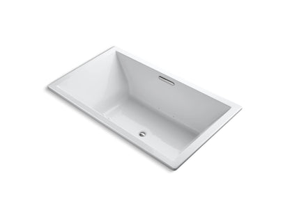 KOHLER K-1174-GHW Underscore 72" x 42" drop-in Heated BubbleMassage air bath with Bask heated surface