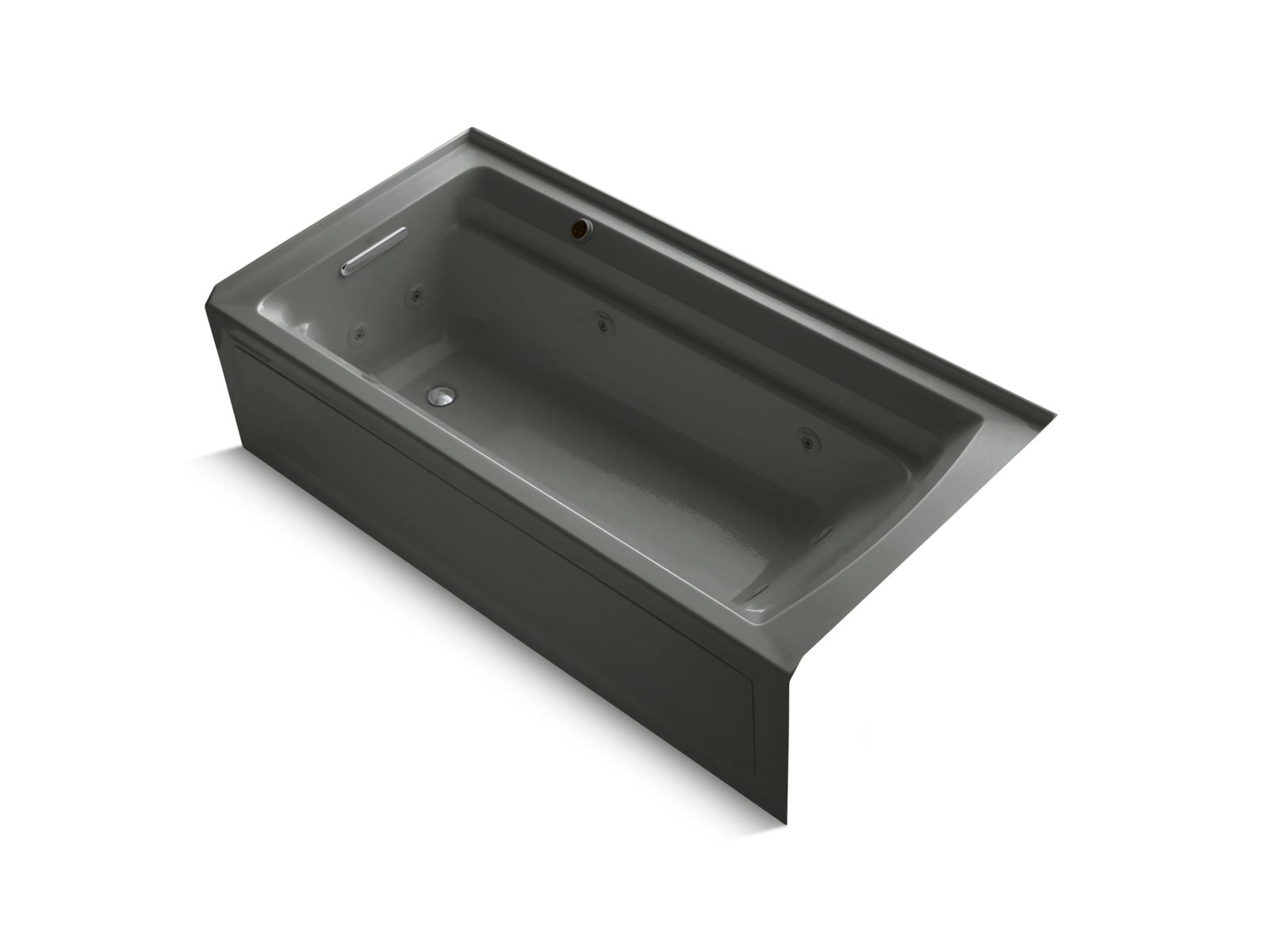 KOHLER K-1124-LAW Archer 72" x 36" alcove whirlpool bath with Bask heated surface, left drain