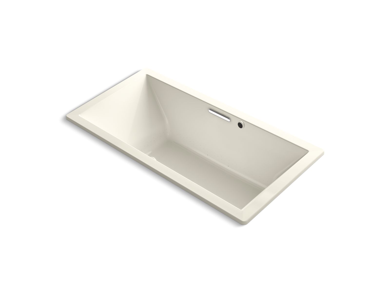 KOHLER K-1835-GHW Underscore 72" x 36" drop-in Heated BubbleMassage air bath with Bask heated surface