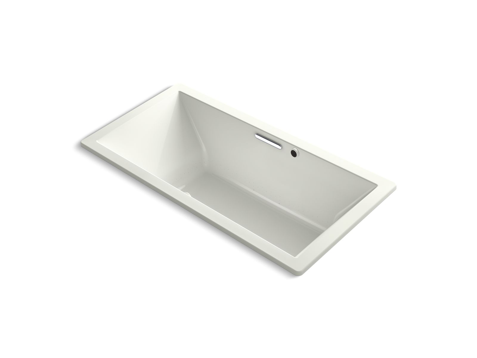 KOHLER K-1835-GHW Underscore 72" x 36" drop-in Heated BubbleMassage air bath with Bask heated surface
